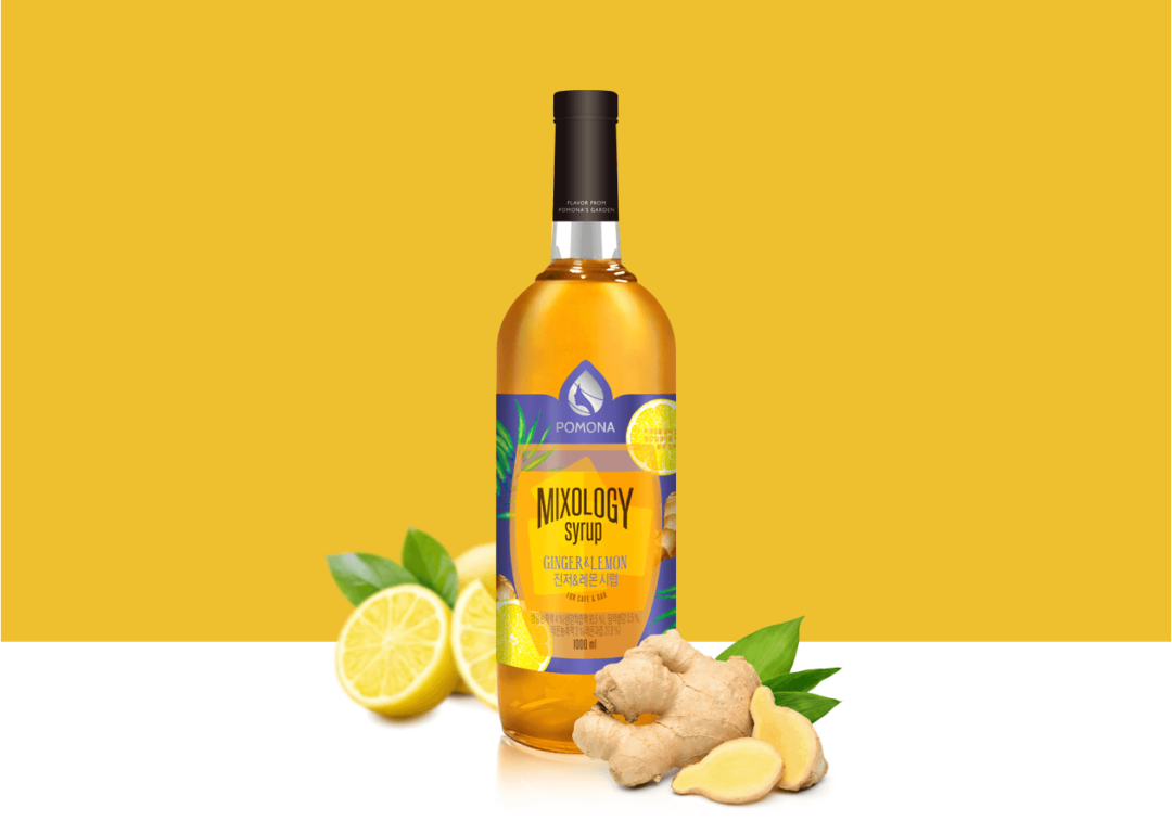 Ginger & Lemon Syrup 1000ml - Sweet Pomona